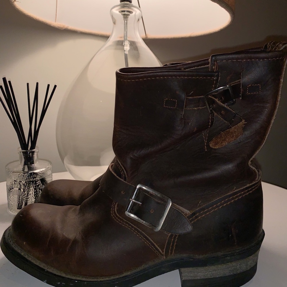 Brown booties